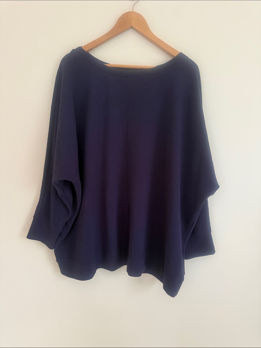 Penningtons In Every Story Women Blue Stretch Long Sleeve Pullover Top Size 4X